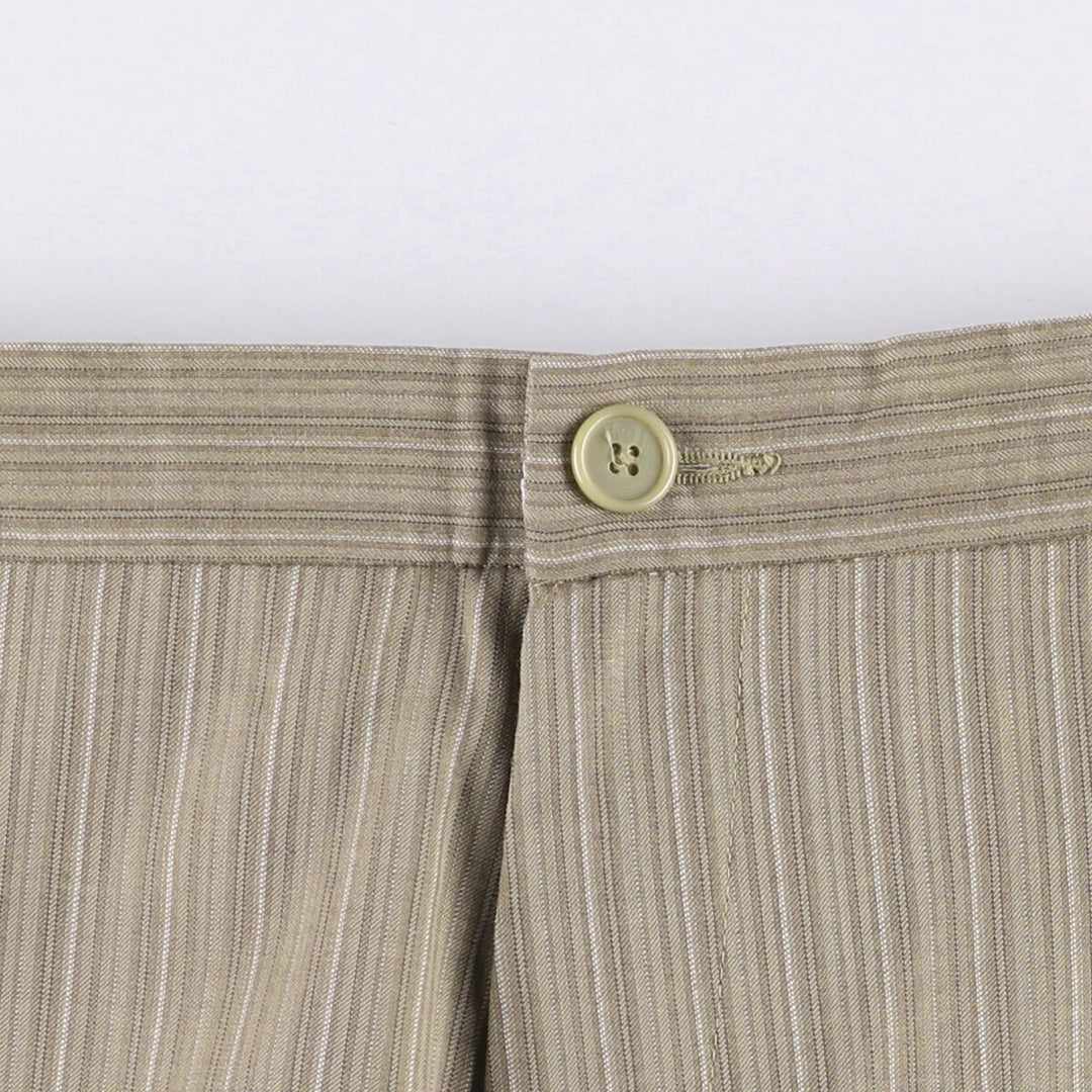 Nike Golf Stripe Pattern Wool Pants, Men's Size W34 wool Beige type Vintage Second Hand
