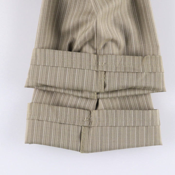 Nike Golf Stripe Pattern Wool Pants, Men's Size W34 wool Beige type Vintage Second Hand
