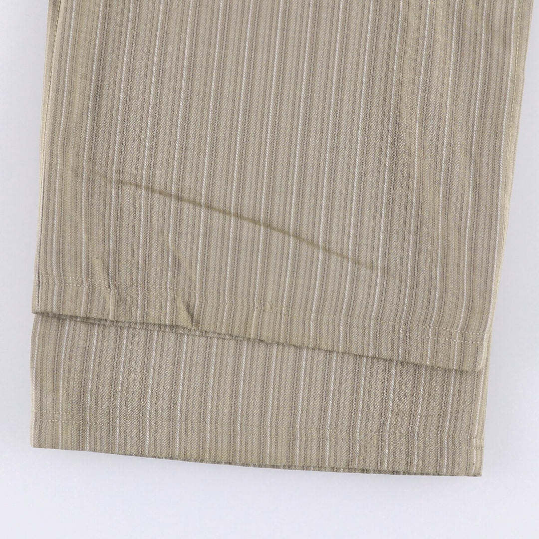 Nike Golf Stripe Pattern Wool Pants, Men's Size W34 wool Beige type Vintage Second Hand