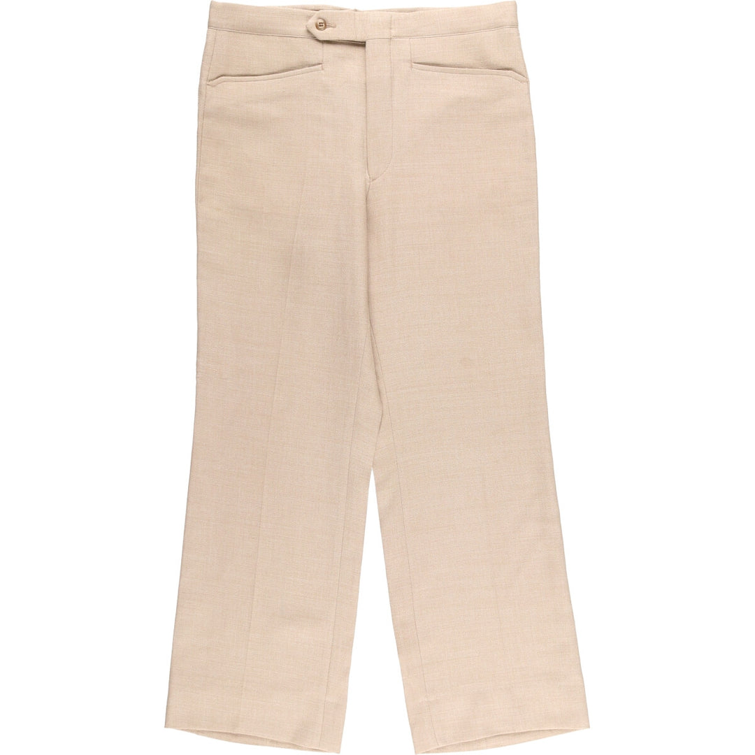 Vintage 80s-90'S SANSABELT Men's Slacks, Size W32 unclear Beige type Vintage Second Hand