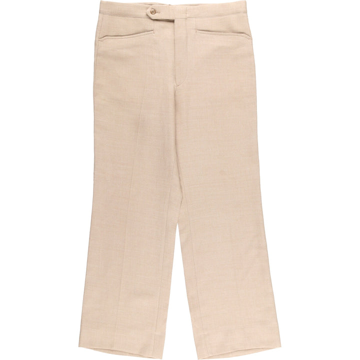 Vintage 80s-90'S SANSABELT Men's Slacks, Size W32 unclear Beige type Vintage Second Hand