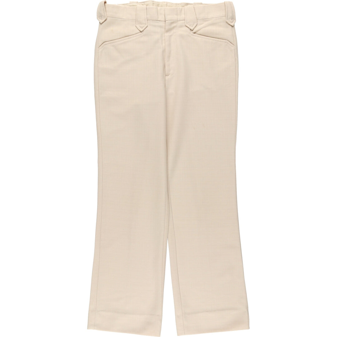 Vintage 1980'S H BAR C Flare Pants, Made in USA, Men's, Size W33 unclear unbleached Vintage Second Hand