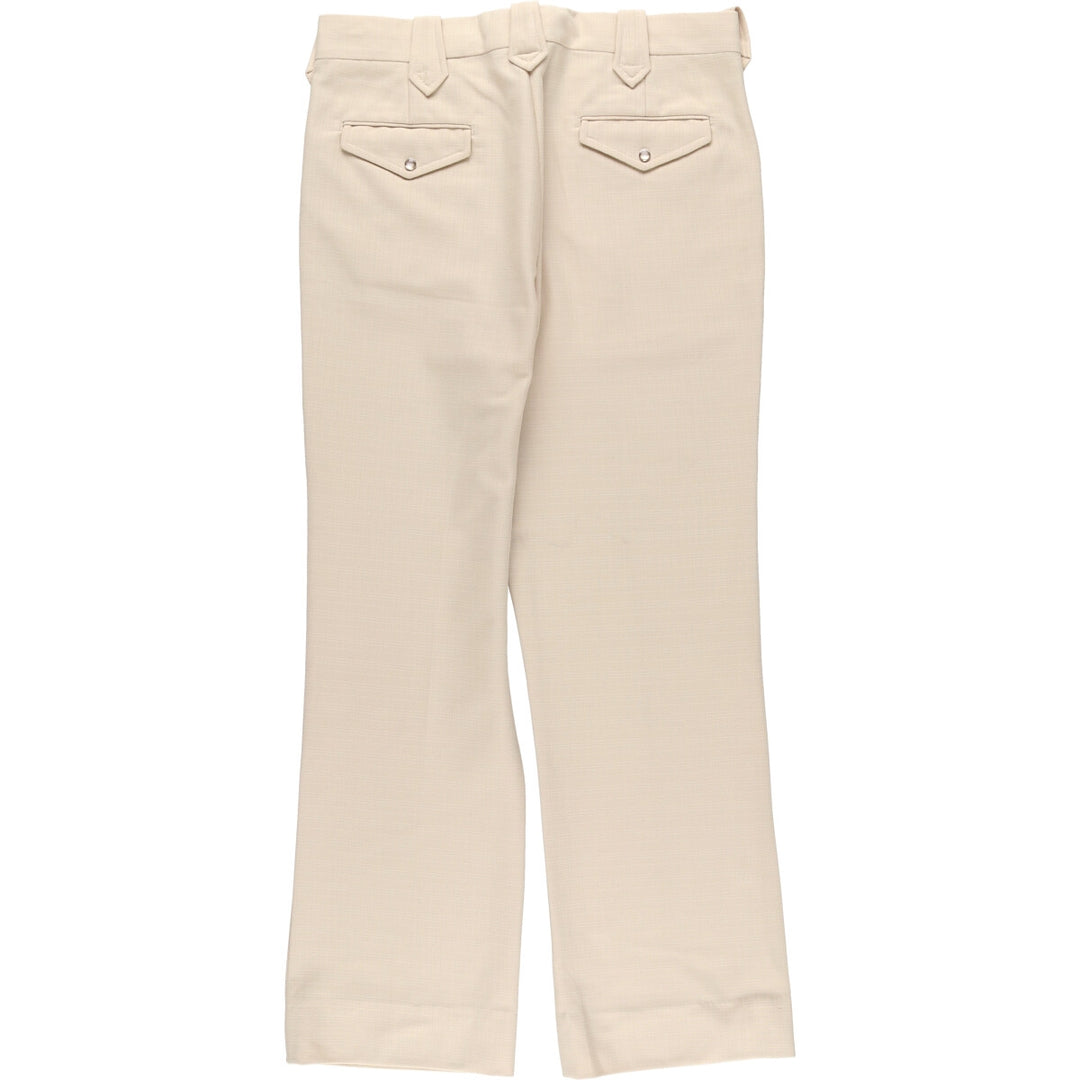 Vintage 1980'S H BAR C Flare Pants, Made in USA, Men's, Size W33 unclear unbleached Vintage Second Hand