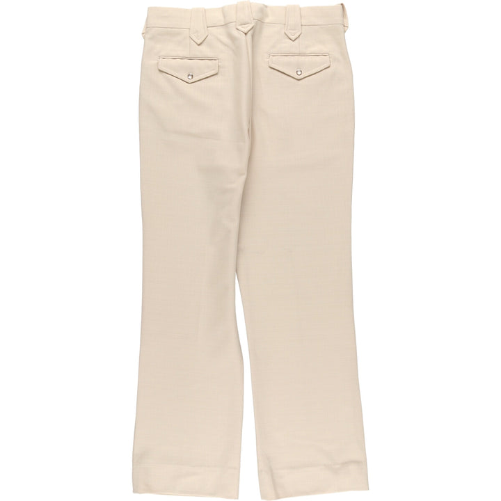 Vintage 1980'S H BAR C Flare Pants, Made in USA, Men's, Size W33 unclear unbleached Vintage Second Hand
