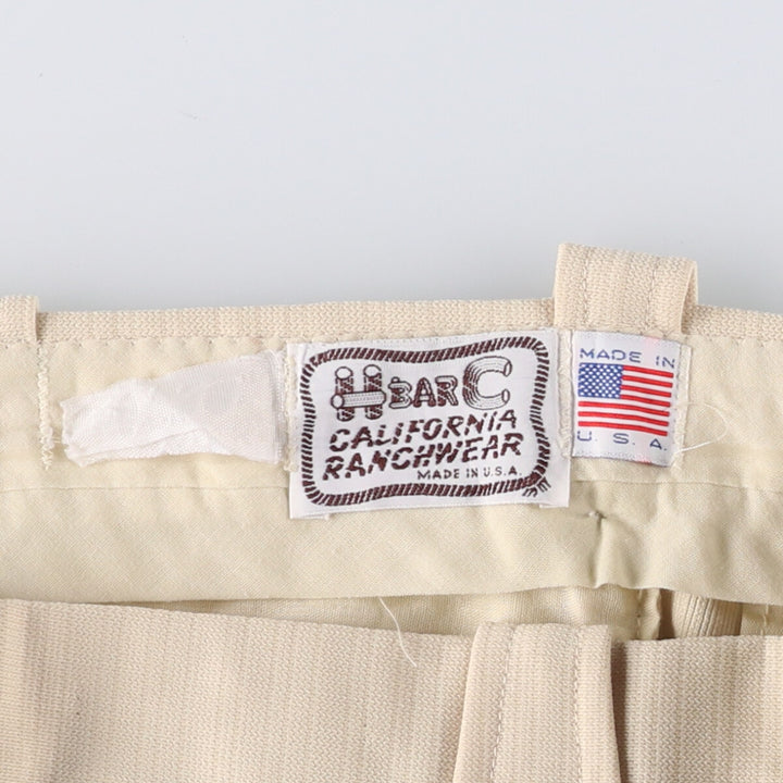 Vintage 1980'S H BAR C Flare Pants, Made in USA, Men's, Size W33 unclear unbleached Vintage Second Hand