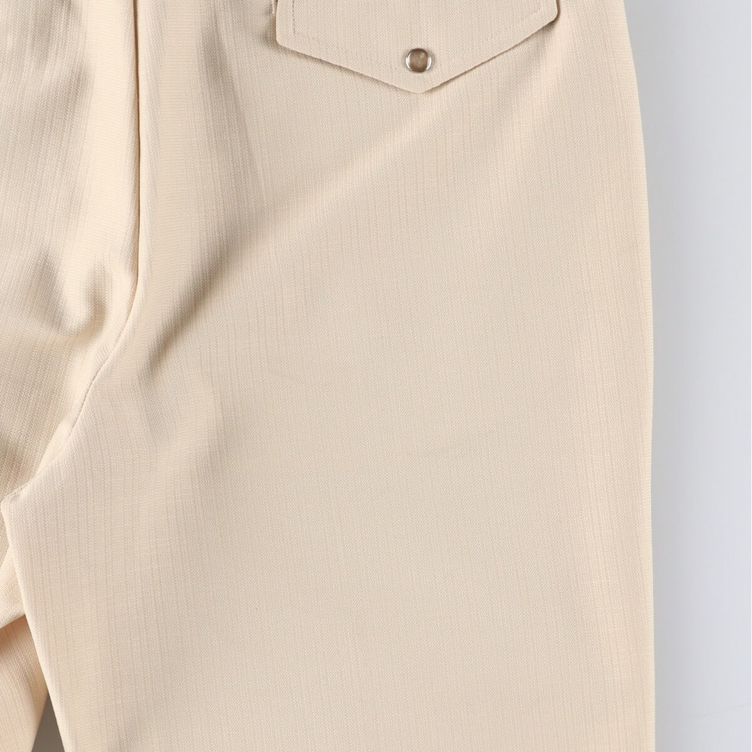 Vintage 1980'S H BAR C Flare Pants, Made in USA, Men's, Size W33 unclear unbleached Vintage Second Hand