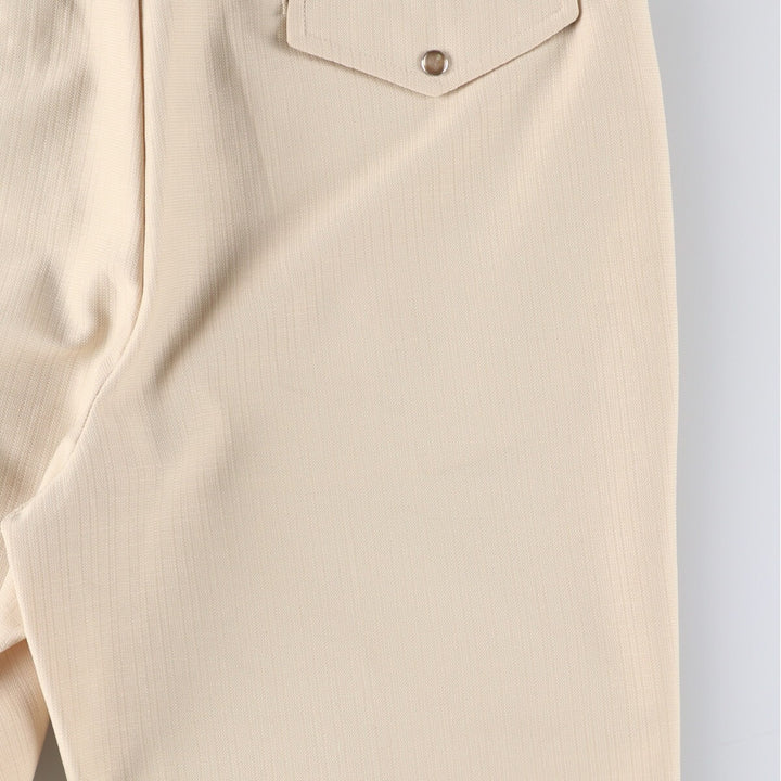 Vintage 1980'S H BAR C Flare Pants, Made in USA, Men's, Size W33 unclear unbleached Vintage Second Hand