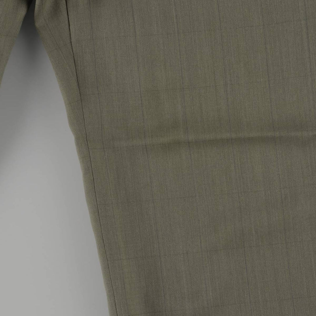 90'S Vintage Check Pattern Two-Pleated Slacks, Men's Size 34 unclear Khaki type Vintage Second Hand