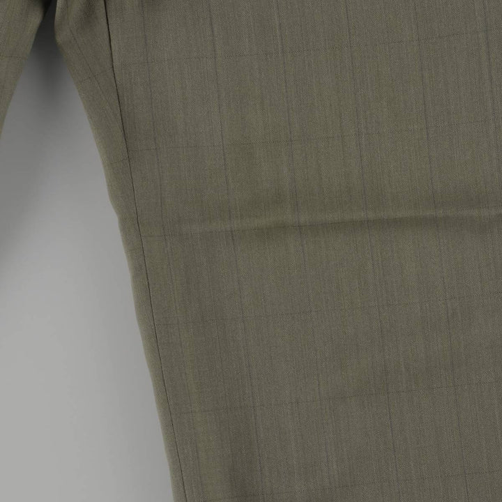 90'S Vintage Check Pattern Two-Pleated Slacks, Men's Size 34 unclear Khaki type Vintage Second Hand