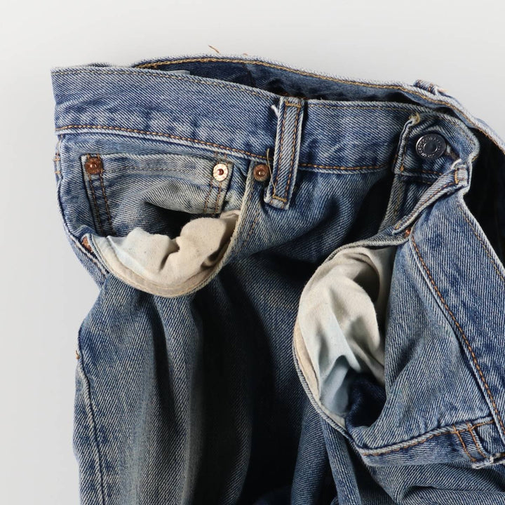Levi's 501 straight denim pants for men, size W35 cotton blue type Vintage Second Hand