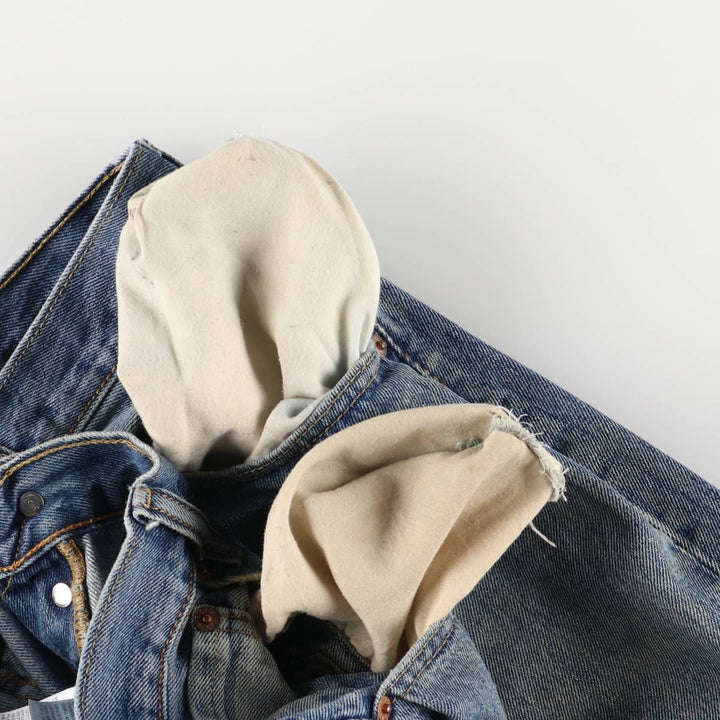Levi's 501 straight denim pants for men, size W35 cotton blue type Vintage Second Hand