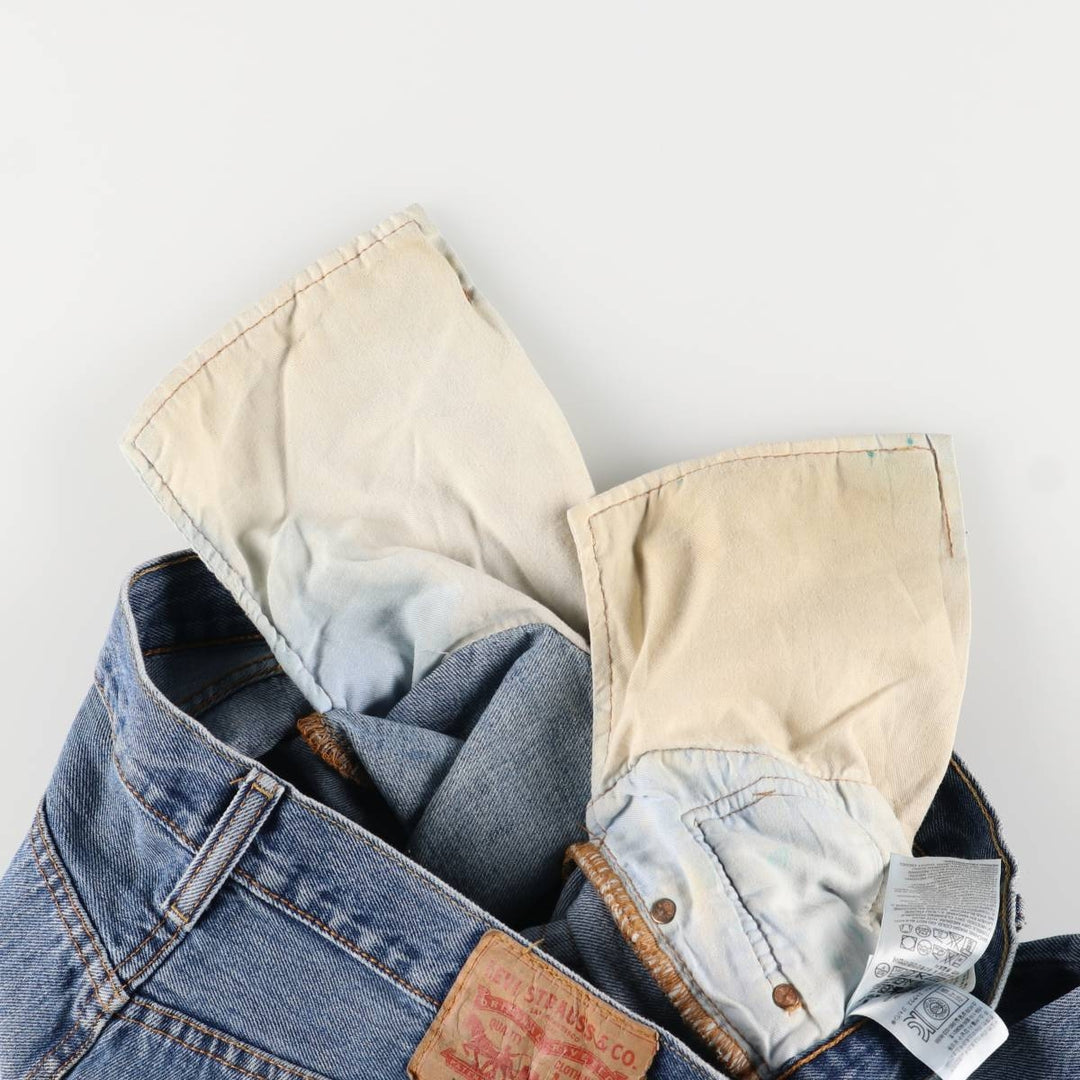 Levi's 501 straight denim pants for men, size W35 cotton blue type Vintage Second Hand