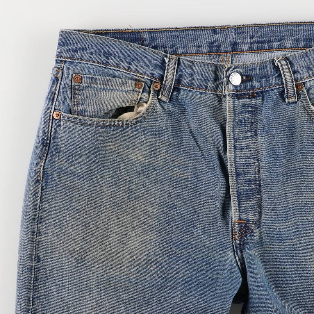Levi's 501 straight denim pants for men, size W35 cotton blue type Vintage Second Hand