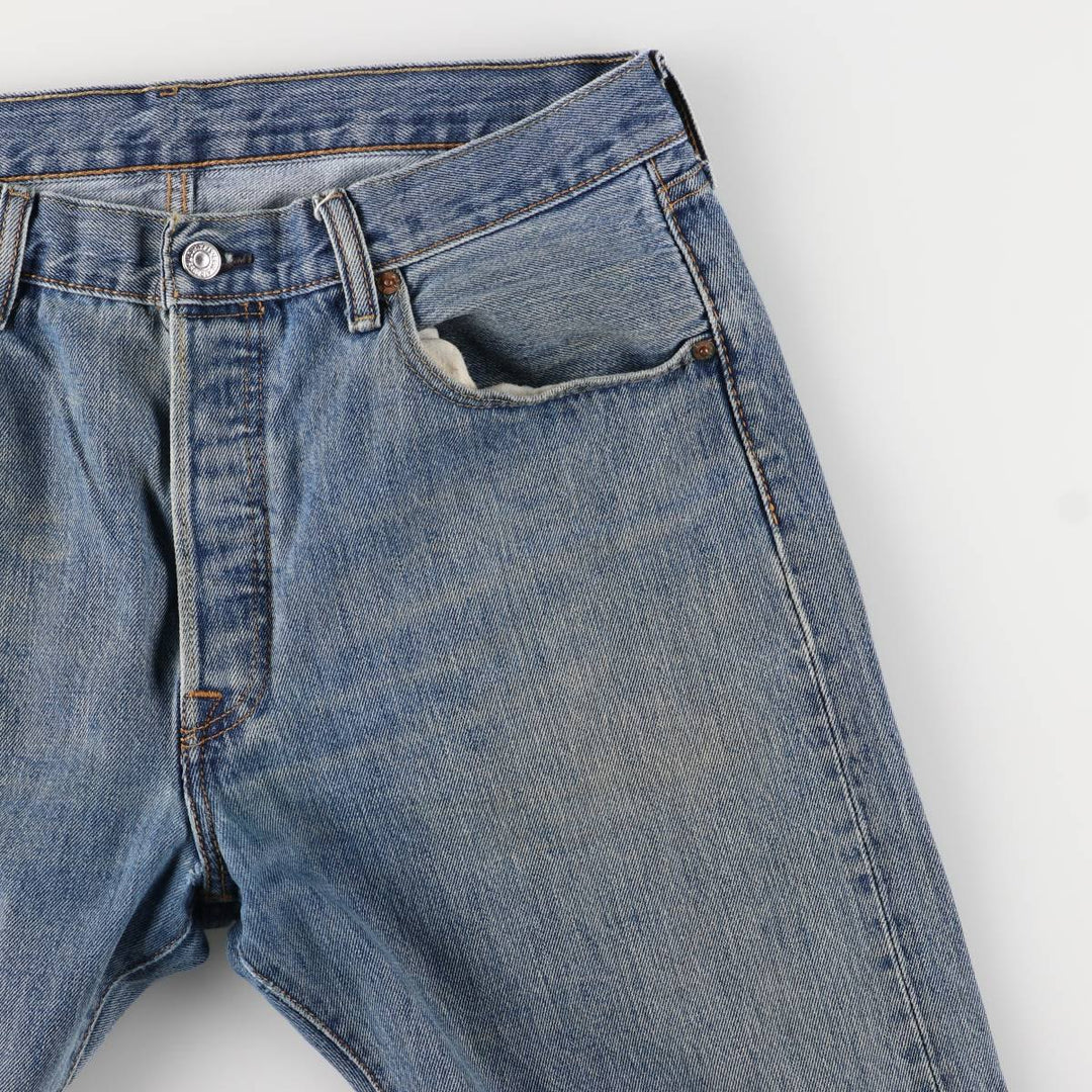 Levi's 501 straight denim pants for men, size W35 cotton blue type Vintage Second Hand