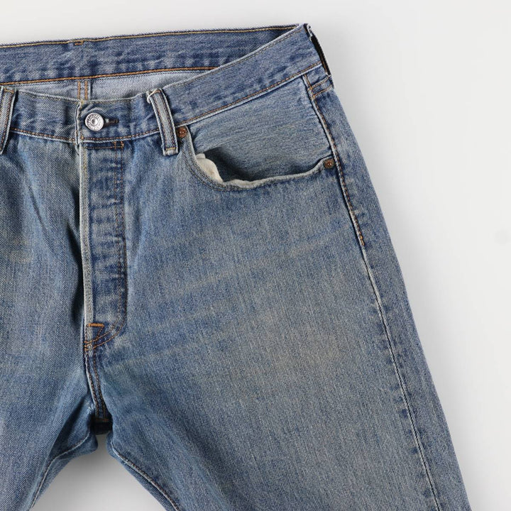 Levi's 501 straight denim pants for men, size W35 cotton blue type Vintage Second Hand