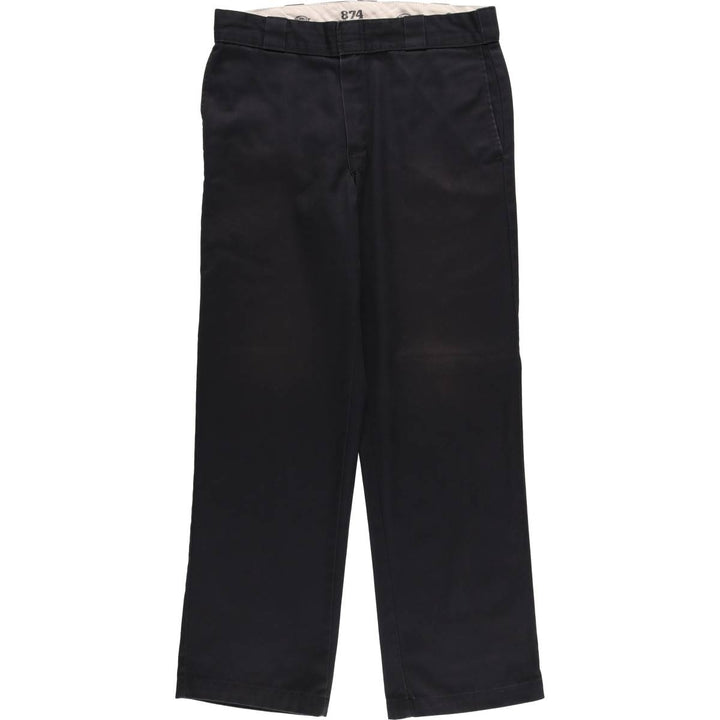 Dickies 874 Original Fit Work Pants, Men's, Size W33 polyester black type Vintage Second Hand
