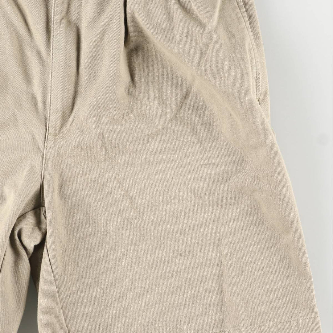 Ralph Lauren POLO by Ralph Lauren Two-pleat Chino Shorts, Men's Size W34 cotton Beige type Vintage Second Hand