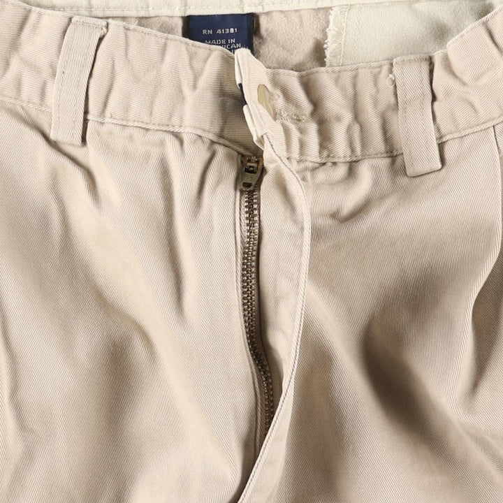 Ralph Lauren Polo Ralph Lauren Two-pleat Chino Pants Men's W30 cotton Beige type Vintage Second Hand
