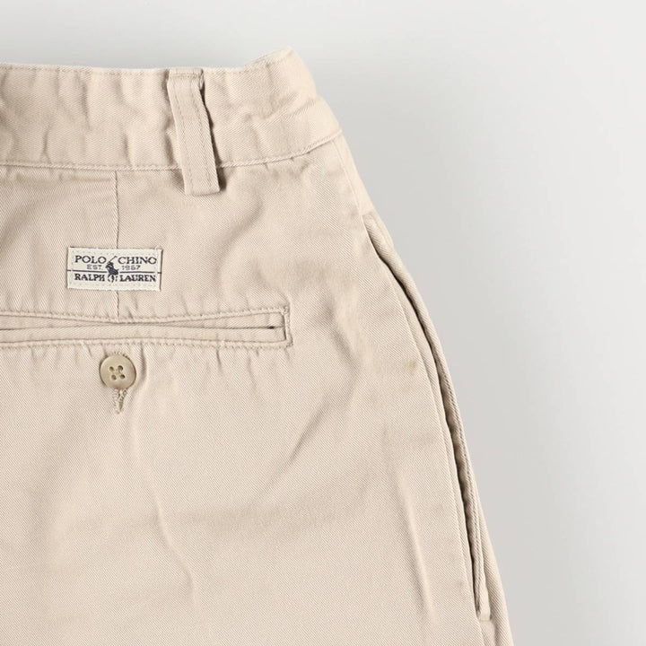 Ralph Lauren Polo Ralph Lauren Two-pleat Chino Pants Men's W30 cotton Beige type Vintage Second Hand