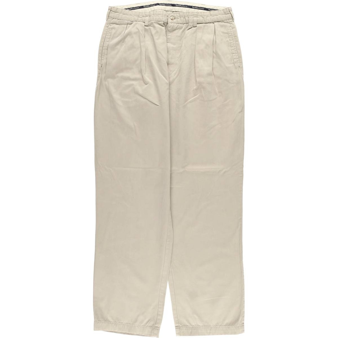 Ralph Lauren Polo Ralph Lauren Two-pleat Chino Pants for Men, W35 cotton Beige type Vintage Second Hand