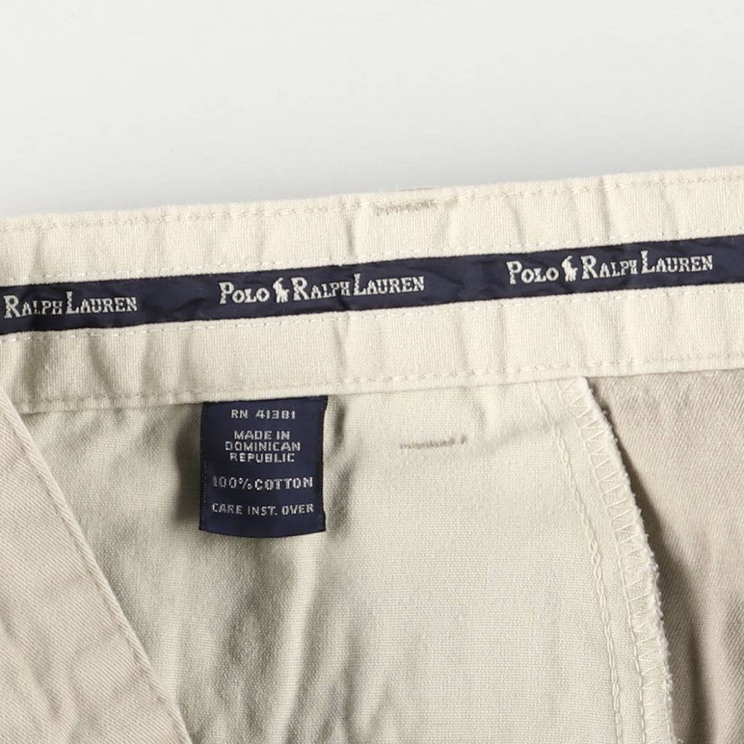 Ralph Lauren Polo Ralph Lauren Two-pleat Chino Pants for Men, W35 cotton Beige type Vintage Second Hand