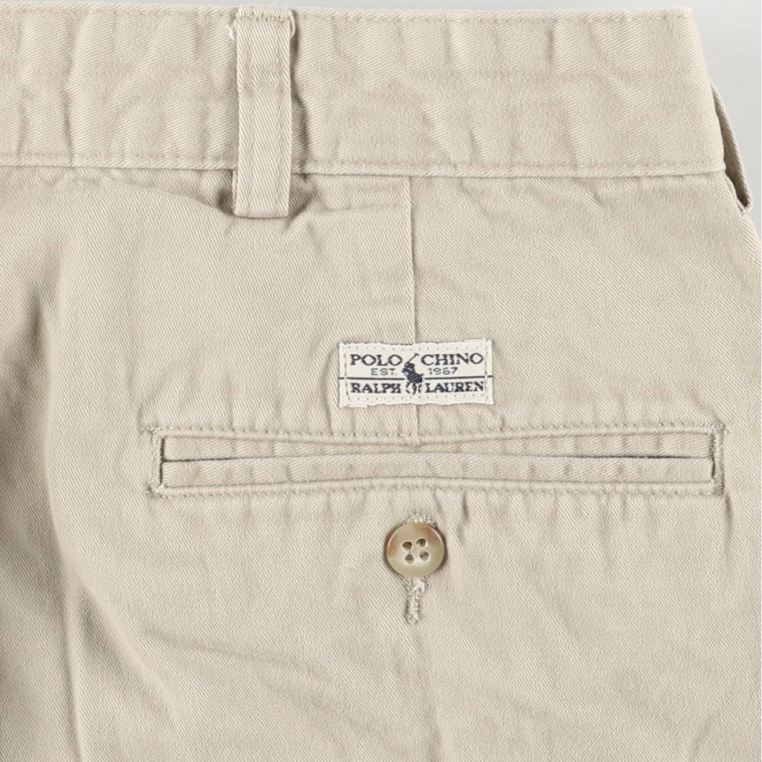 Ralph Lauren Polo Ralph Lauren Two-pleat Chino Pants for Men, W35 cotton Beige type Vintage Second Hand