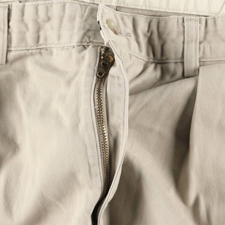 Ralph Lauren Polo Ralph Lauren Two-pleat Chino Pants for Men, W35 cotton Beige type Vintage Second Hand