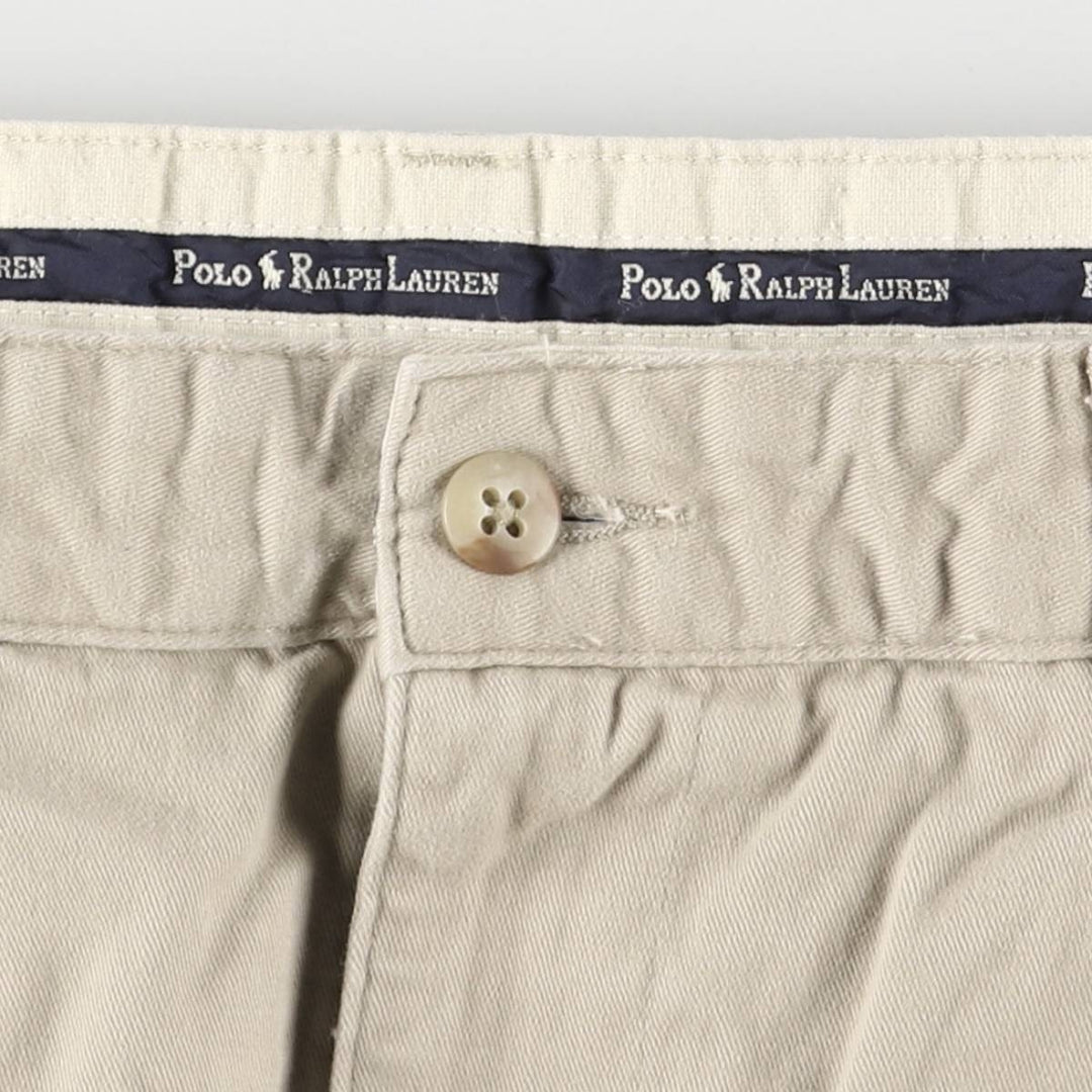 Ralph Lauren Polo Ralph Lauren Two-pleat Chino Pants for Men, W35 cotton Beige type Vintage Second Hand