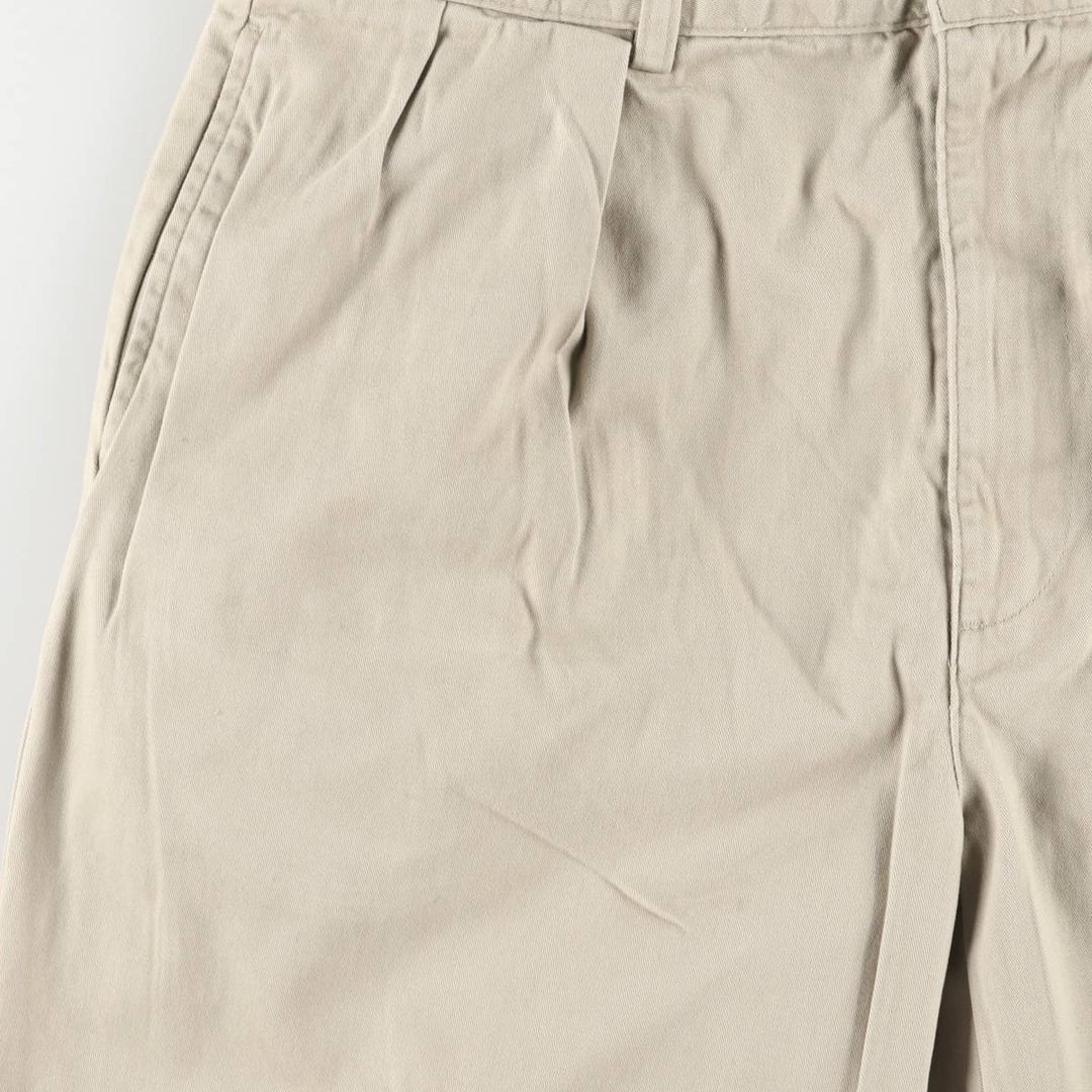 Ralph Lauren Polo Ralph Lauren Two-pleat Chino Pants for Men, W35 cotton Beige type Vintage Second Hand
