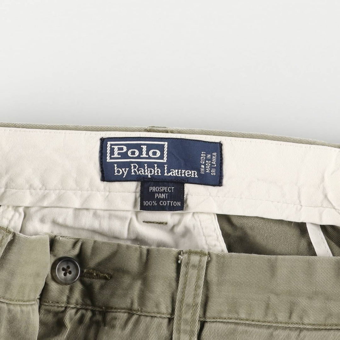 Ralph Lauren POLO by Ralph Lauren PROSPECT PANT Chino pants for men, equivalent to w36 cotton Khaki type beige Vintage Second Hand