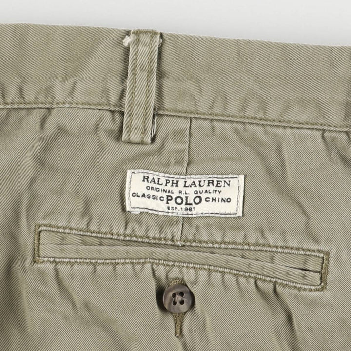 Ralph Lauren POLO by Ralph Lauren PROSPECT PANT Chino pants for men, equivalent to w36 cotton Khaki type beige Vintage Second Hand