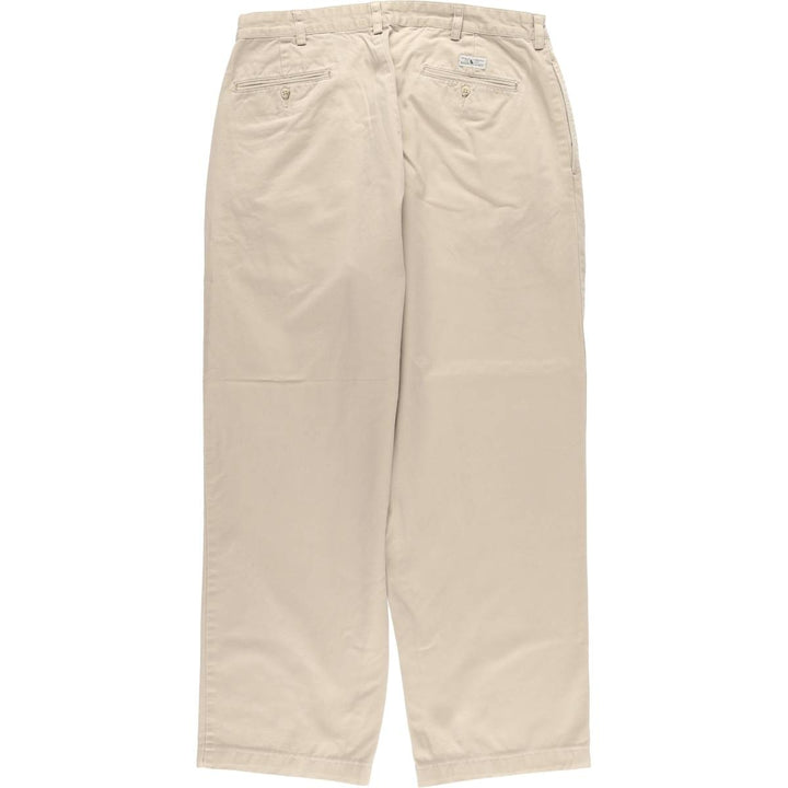 Ralph Lauren Polo Ralph Lauren Two-pleat Chino Pants for Men, W35 cotton Beige type Vintage Second Hand