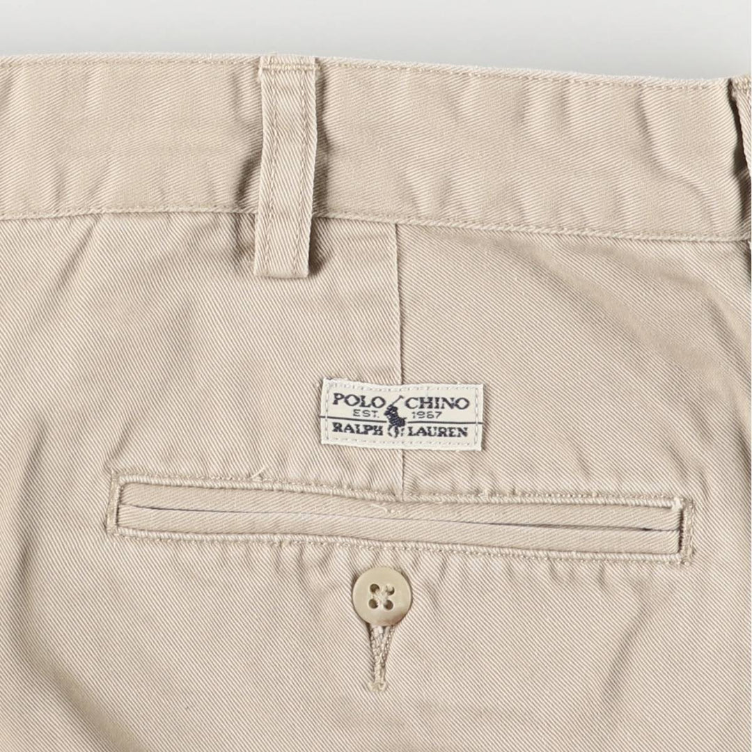 Ralph Lauren Polo Ralph Lauren Two-pleat Chino Pants for Men, W35 cotton Beige type Vintage Second Hand