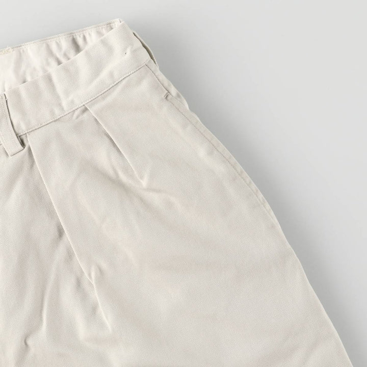 Ralph Lauren POLO by Ralph Lauren ANDREW PANT, two-pleat chino pants, men's, W35 equivalent cotton Beige type Vintage Second Hand