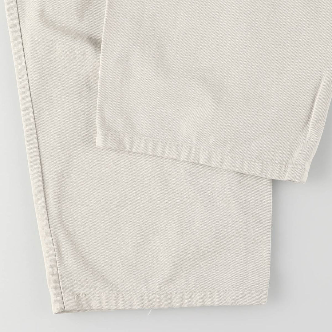 Ralph Lauren POLO by Ralph Lauren ANDREW PANT, two-pleat chino pants, men's, W35 equivalent cotton Beige type Vintage Second Hand