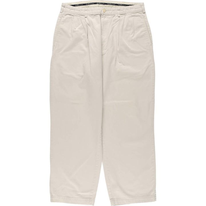 Ralph Lauren Polo Ralph Lauren Two-pleat Chino Pants, Made in USA, Men's, Size W34 cotton Beige type Vintage Second Hand
