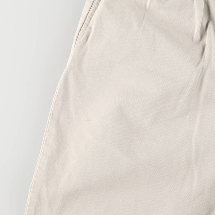 Ralph Lauren Polo Ralph Lauren Two-pleat Chino Pants, Made in USA, Men's, Size W34 cotton Beige type Vintage Second Hand