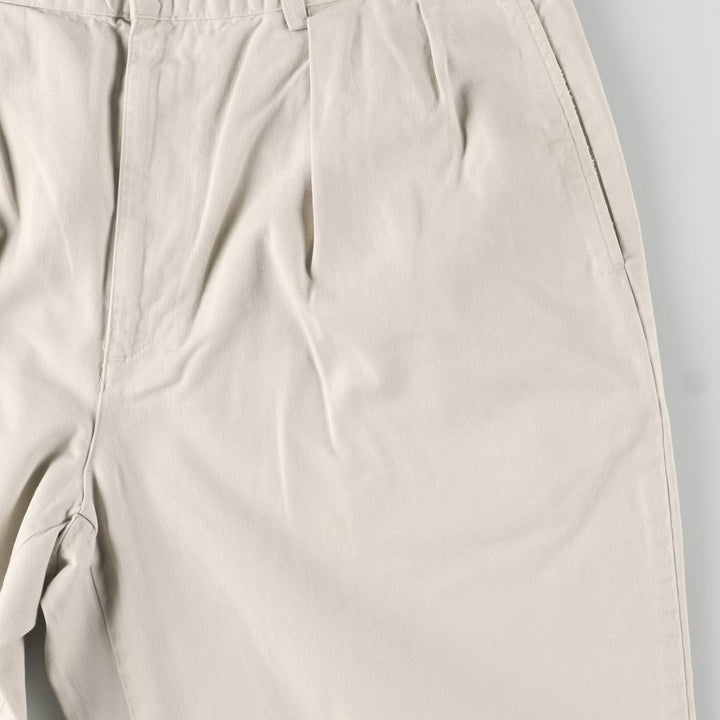 Ralph Lauren Polo Ralph Lauren Two-pleat Chino Pants, Made in USA, Men's, Size W34 cotton Beige type Vintage Second Hand