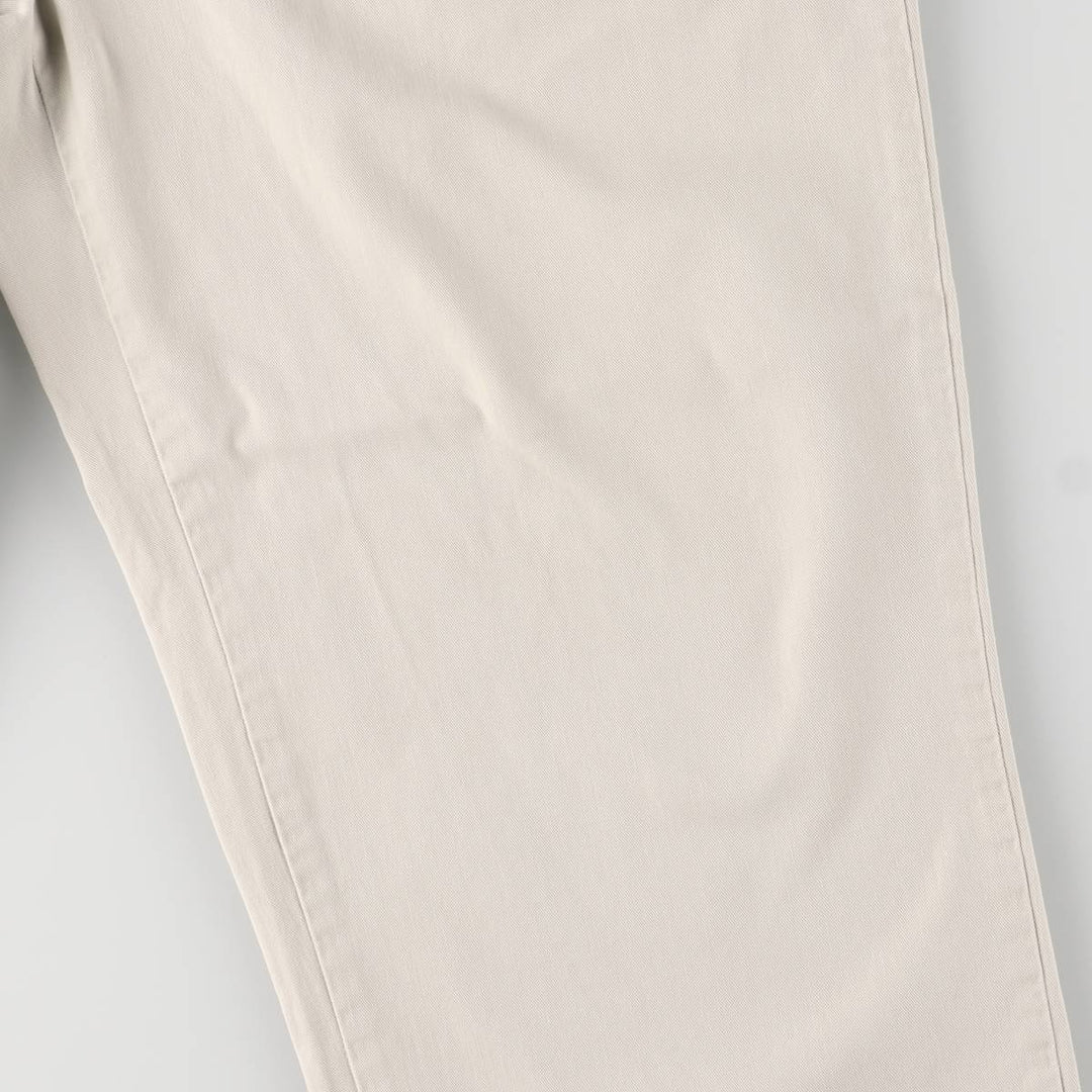 Ralph Lauren Polo Ralph Lauren Two-pleat Chino Pants, Made in USA, Men's, Size W34 cotton Beige type Vintage Second Hand