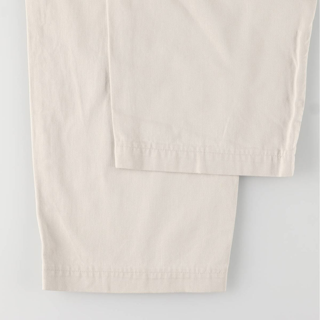 Ralph Lauren Polo Ralph Lauren Two-pleat Chino Pants, Made in USA, Men's, Size W34 cotton Beige type Vintage Second Hand