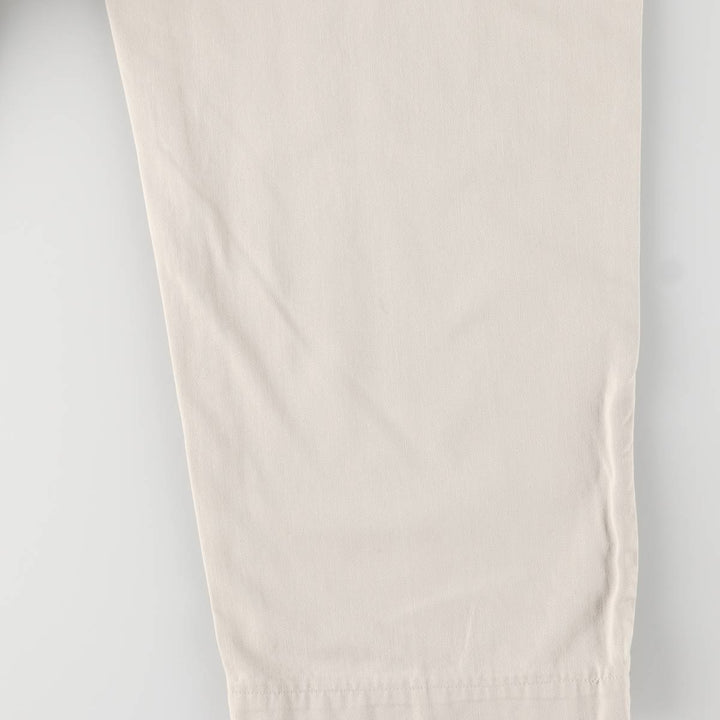 Ralph Lauren Polo Ralph Lauren Two-pleat Chino Pants, Made in USA, Men's, Size W34 cotton Beige type Vintage Second Hand