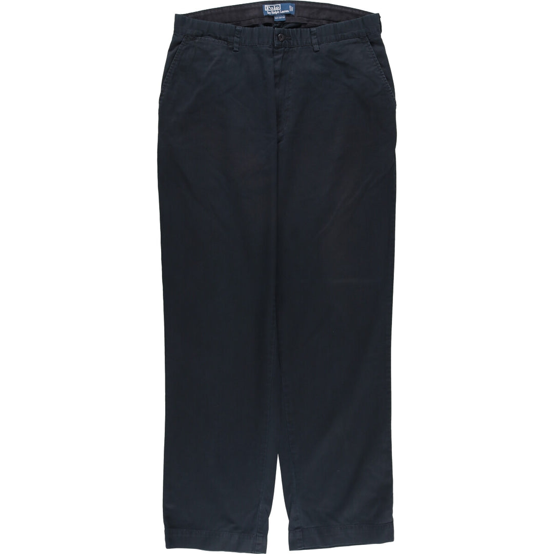 Ralph Lauren POLO by Ralph Lauren Chino Pants Men's W34 equivalent cotton black type Vintage Second Hand