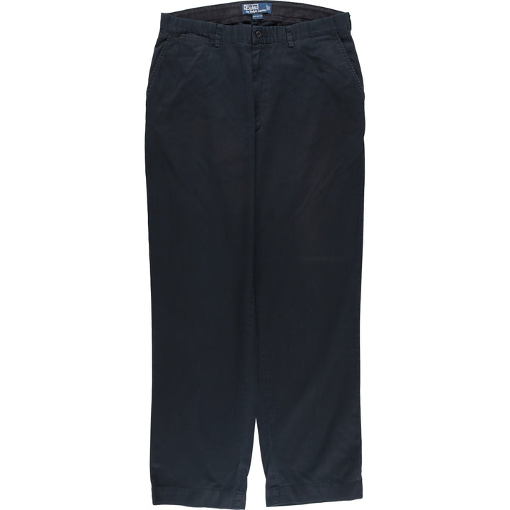 Ralph Lauren POLO by Ralph Lauren Chino Pants Men's W34 equivalent cotton black type Vintage Second Hand