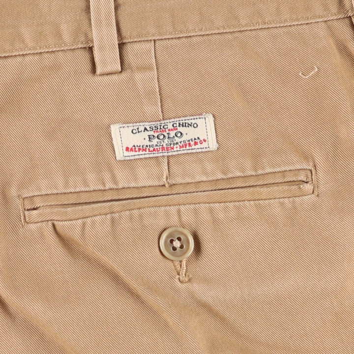 Ralph Lauren POLO by Ralph Lauren Chino Pants Men's W36 cotton Beige type Vintage Second Hand
