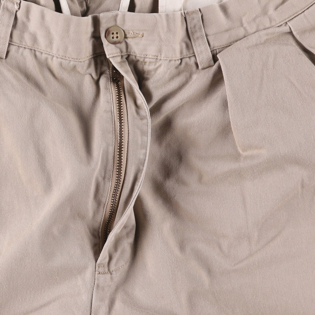 Ralph Lauren POLO by Ralph Lauren Two-pleat Chino Pants for Men, W35 cotton Beige type Vintage Second Hand