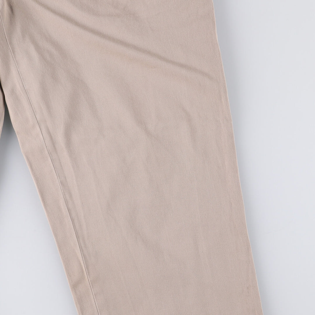 Ralph Lauren POLO by Ralph Lauren Two-pleat Chino Pants for Men, W35 cotton Beige type Vintage Second Hand