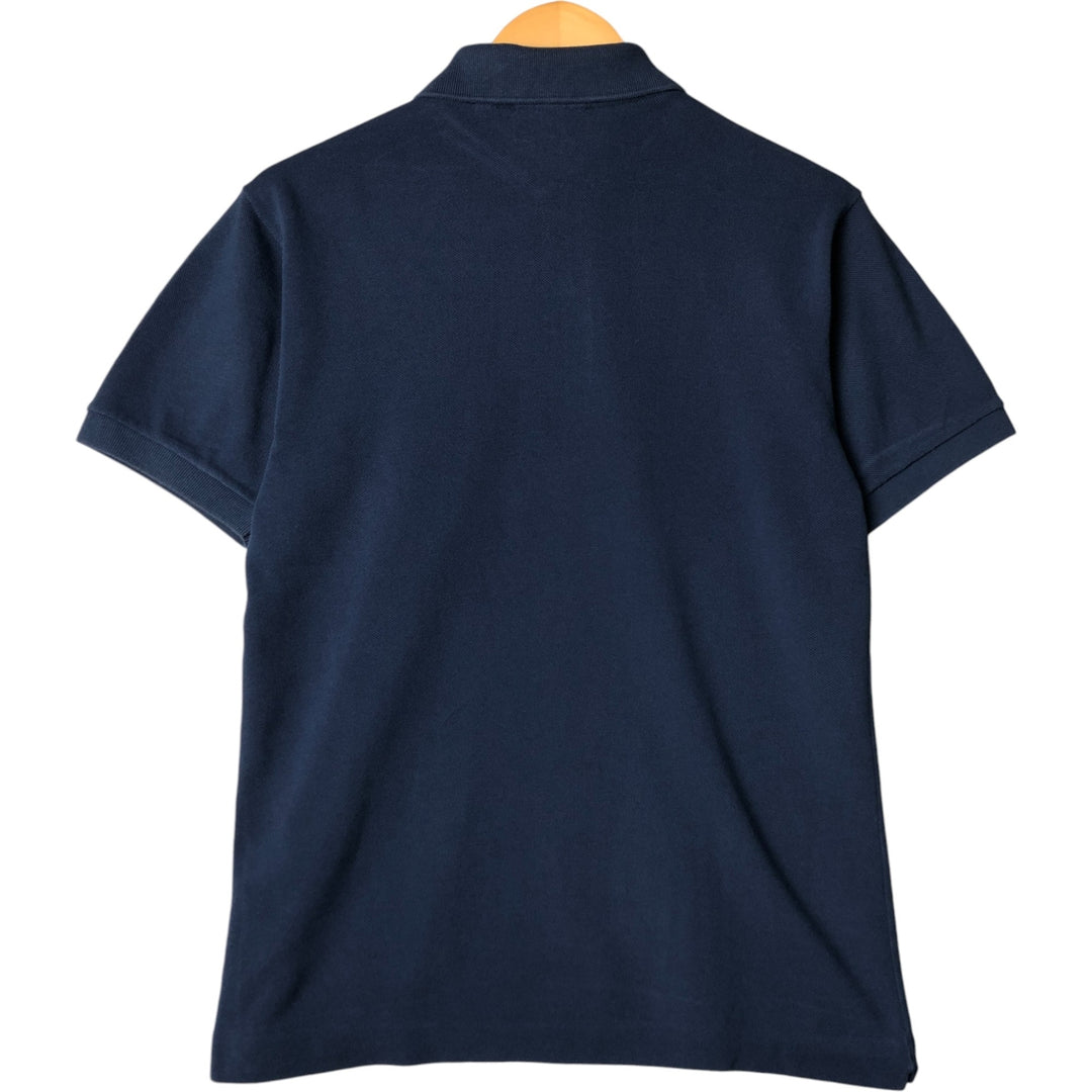 Lacoste Classic Fit short sleeve polo shirt size 5, men's size L cotton navy blue type Vintage Second Hand