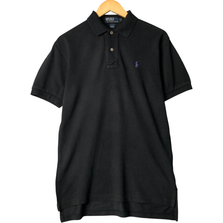 Ralph Lauren POLO by Ralph Lauren short sleeve polo shirt, size S for men cotton black type Vintage Second Hand