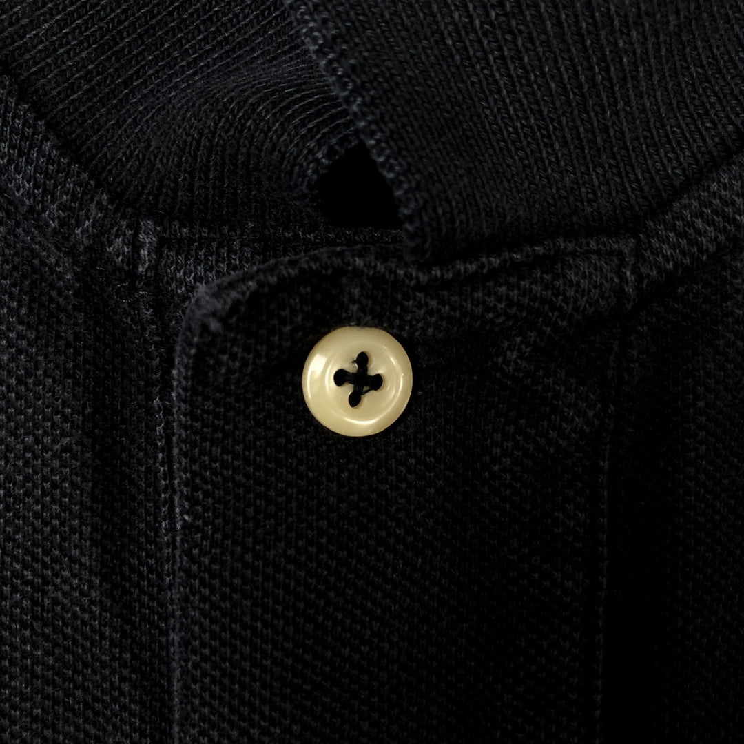 Ralph Lauren POLO by Ralph Lauren short sleeve polo shirt, men's XL size cotton black type Vintage Second Hand