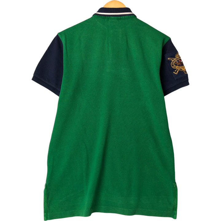 Ralph Lauren POLO by Ralph Lauren CUSTOM FIT short sleeve polo shirt, men's M size cotton green type Vintage Second Hand